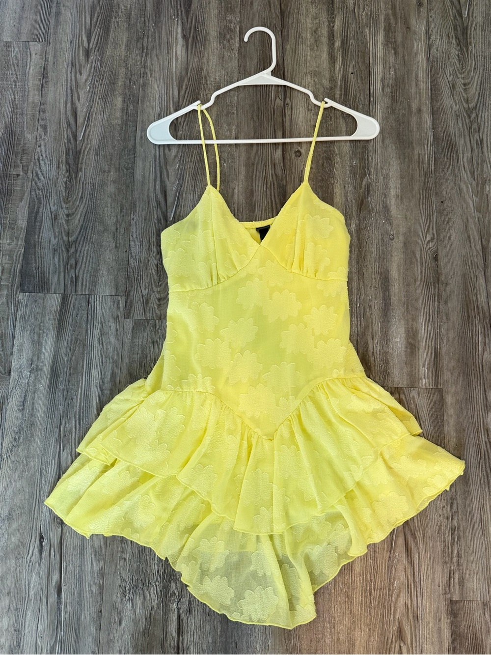 wild fable Yellow Ruffle Tiered Dance Costume Dress